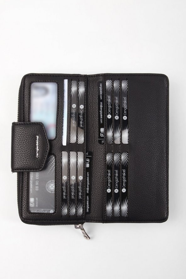 CENGİZ PAKEL Maddy Kadın Cüzdan-Portföy 65232M Siyah - 3