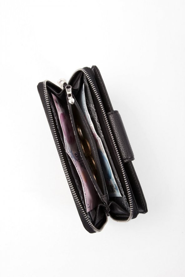 CENGİZ PAKEL Maddy Kadın Cüzdan-Portföy 65232M Siyah - 4