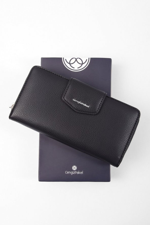 CENGİZ PAKEL Maddy Kadın Cüzdan-Portföy 65232M Siyah - 6