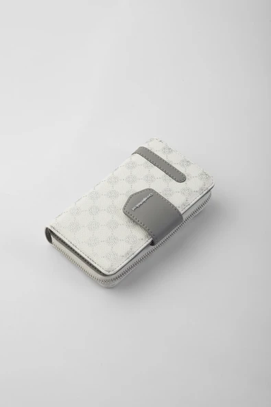 CENGİZ PAKEL Monogram Kadın Orta Boy Cüzdan 65256MP Beyaz - 2