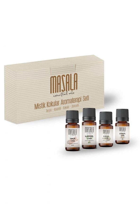 Mistik Aromaterapi Seti - Mystical Aromatherapy Kİt (Karanfil 10 ml -Tarçın 10 ml - Kakule 5 ml -Zencefil 5 ml)