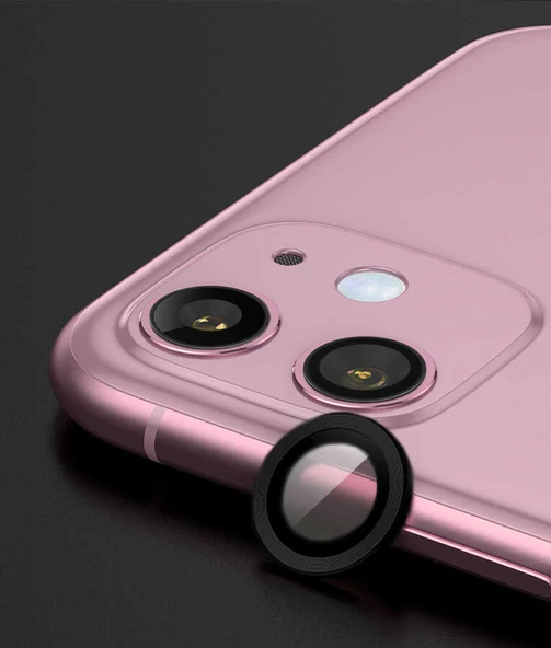 Apple iPhone 11 Zore CL-07 Kamera Lens Koruyucu  Siyah