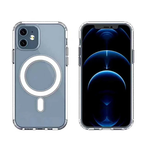 Apple iPhone 11 Kılıf Zore Tacsafe Wireless Kapak  Renksiz