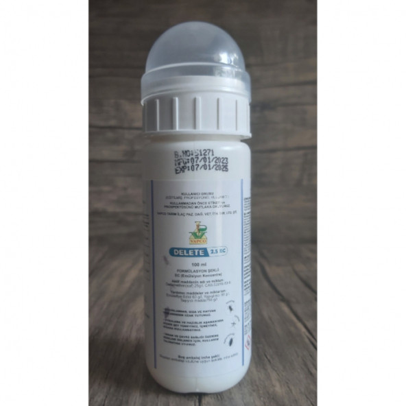 Delete 2.5 Ec 100ml Haşere Böcek Sivri Sinek Pire Karınca İlacı Çok Etkili ürün görseli