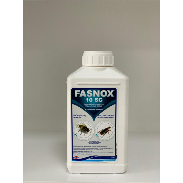 Haşere Ilacı Fasnox 10 Sc Böcek Ilacı 1 Lt Hamamböceği Sineklere Karşı Etkili Ve Kokusuz