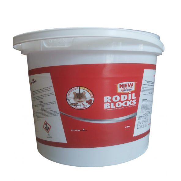 Rodil Blok 10KG Fare Zehiri  Etkili Kaliteli Kemirgen İlacı Sıçan Fare İçin