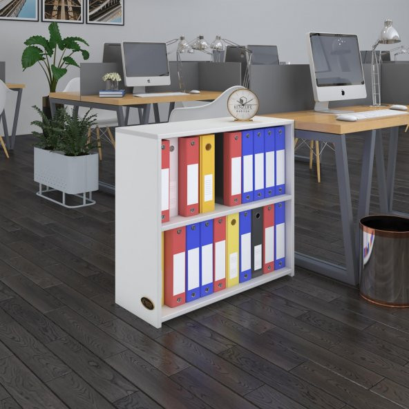 Kenzlife klasörlük raflı burutay byz 70*80*30 kitaplık ofis arkalıksız ürün görseli