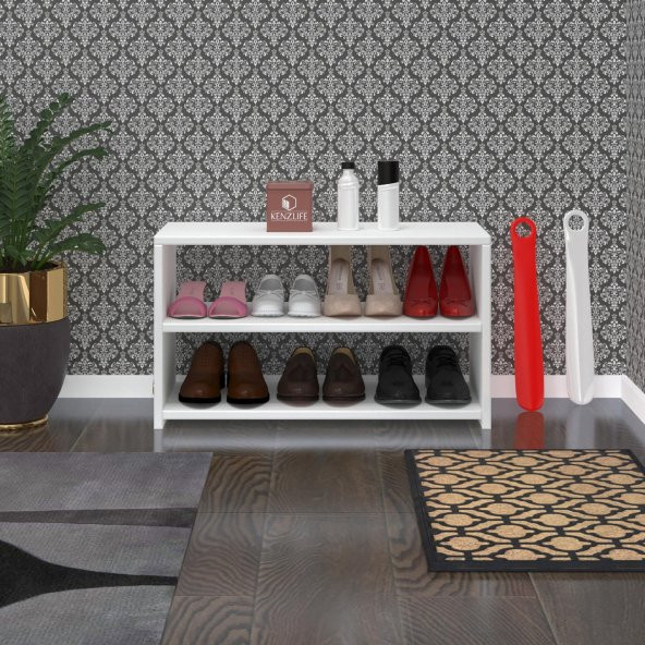 Kenzlife ayakkabılık goya byz 040*70*30 arkalıksız ayakkabı ofis dolabı - 2