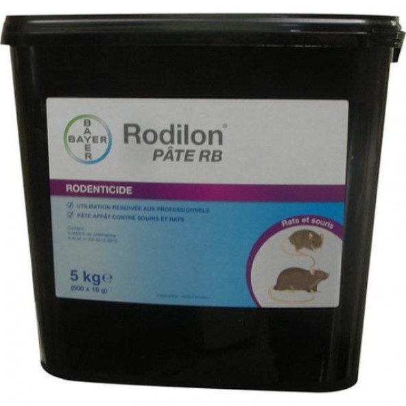 Bayer Rodillon Pasta 5KG Fare Zehiri  Etkili Kaliteli Kemirgen İlacı Sıçan Fare İçin