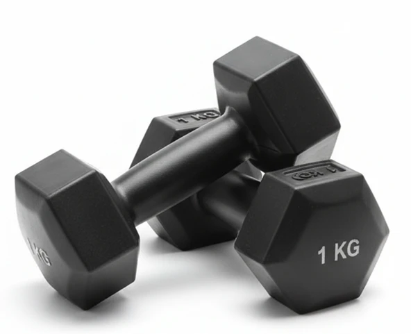 1 Kg Çift (TAKIM) Plastik Dambıl Ağırlık 1 KG + 1 KG Kilo Ve Renk Seçenekli Dambıl Dambell Dumbell - 5