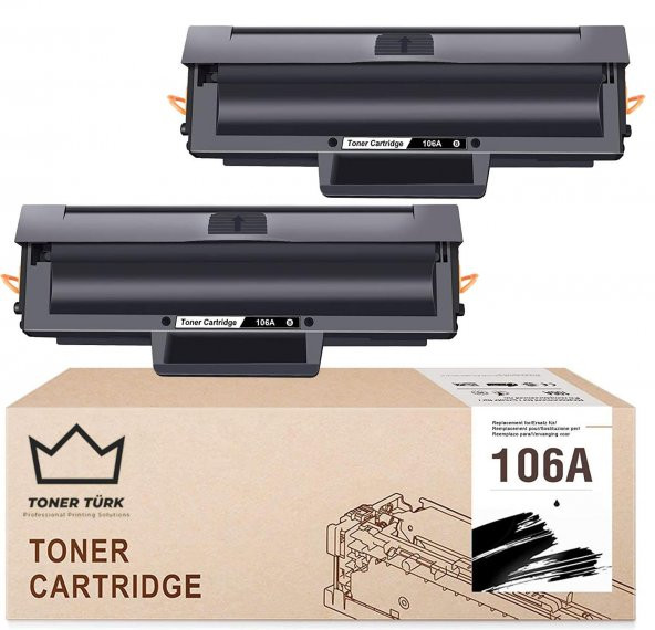 Hp 106A W1106A Muadil Toner - Çipli ( 2li Paket )/ 107A / 107W / MFP 135W / MFP 137fnw