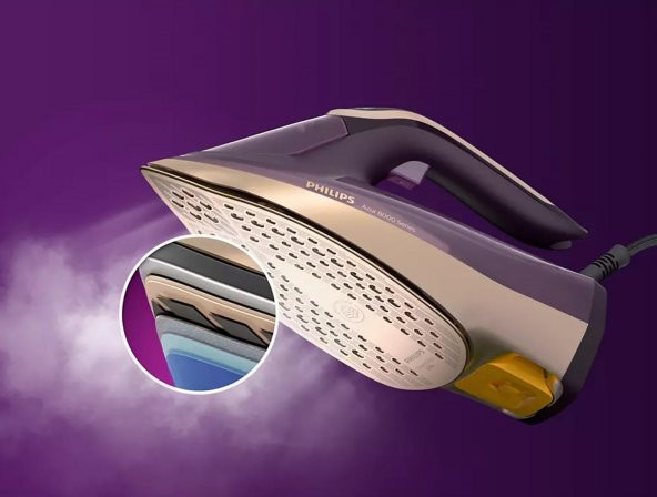 Philips Azur 8000 Serisi DST804030 3000 W Buharlı Ütü Mor - 4