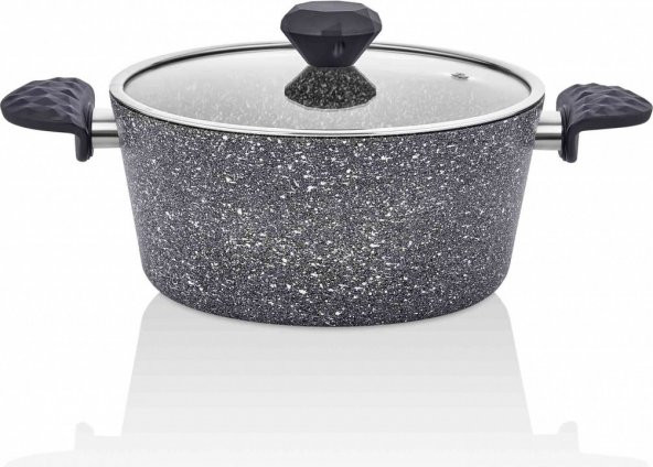 Taç Stone 7 Parça Granit Tencere Seti Gri - 3