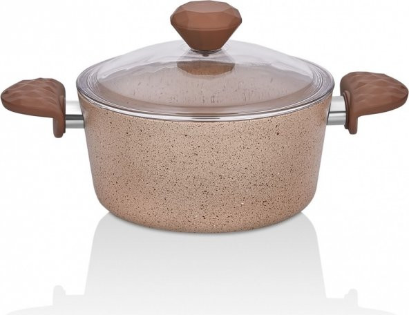 Taç Stone 7 Prç Granit Tencere Seti Cappuccino - 3