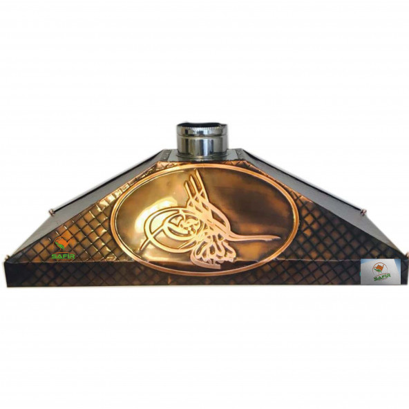 Bakır Çay Ocağı Kazanı Davlumbazı 80 CM 2 GÖZLÜ ÇAY KAZANINA GÖRE BAKIR DAVLUMBAZ A KALİTE SAFİR A++ - 10