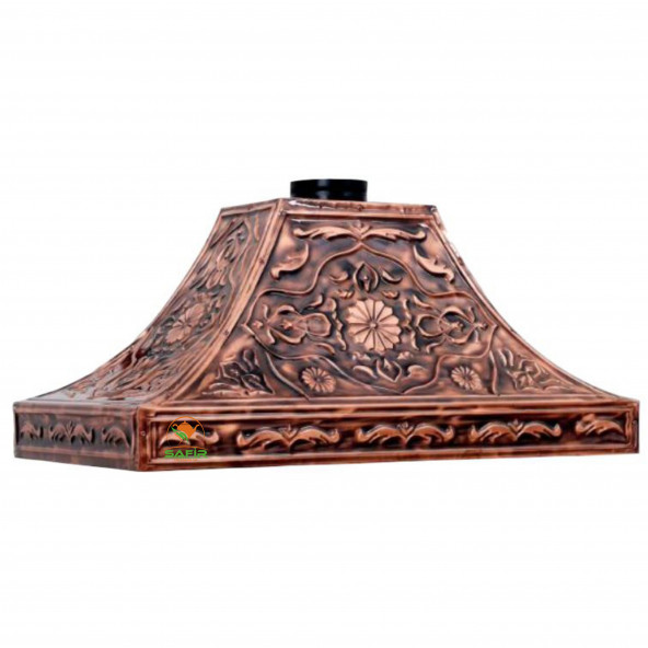 Bakır Çay Ocağı Kazanı Davlumbazı 110 CM 4 GÖZLÜ ÇAY KAZANINA GÖRE BAKIR DAVLUMBAZ A KALİTE SAFİR - 4