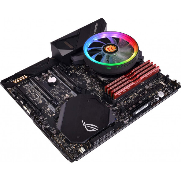 Thermaltake UX 100 Air Cooler ARGB 1800RPM Intel / AMD Uyumlu 12cm Fanlı İşlemci Soğutucu (TH-CL-P064-AL12SW-A) - 4