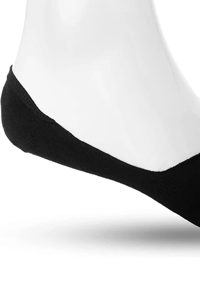 12li Erkek Bambu Silikonlu Babet Çorap Kaydırmaz Bantlı Ekonomik - 10