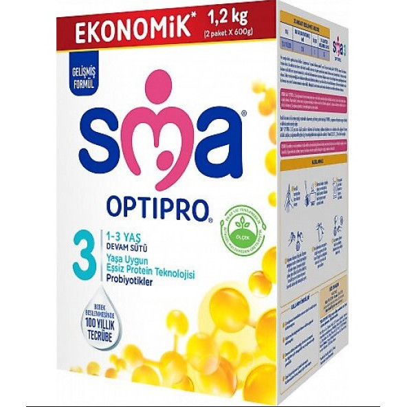 SMA Optipro 3 Probiyotik Devam Sütü 1200 gr