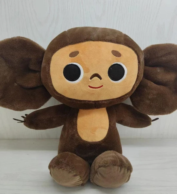 Sevimli Cheburashka Peluş Oyuncak- Koca Gözlü Rus Anime Cheburashka Bebek - 30 cm