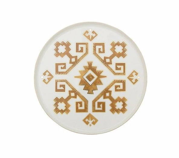 Porland Arabesque Serisi 6Lı 18cm Düz Pasta Tabak Takımı Karma Desen - 4