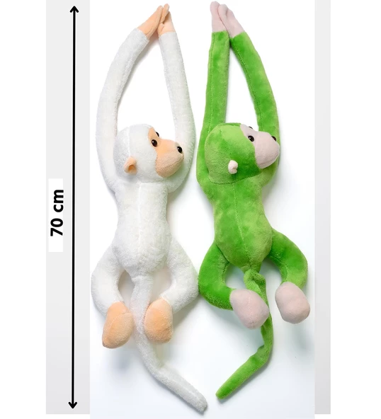 Fanatik Taraftarlara Özel Peluş Maymun: Boyuna Asılabilen, Stadyumu Renklendirecek Maskot Maymun-70 cm - Resim 5