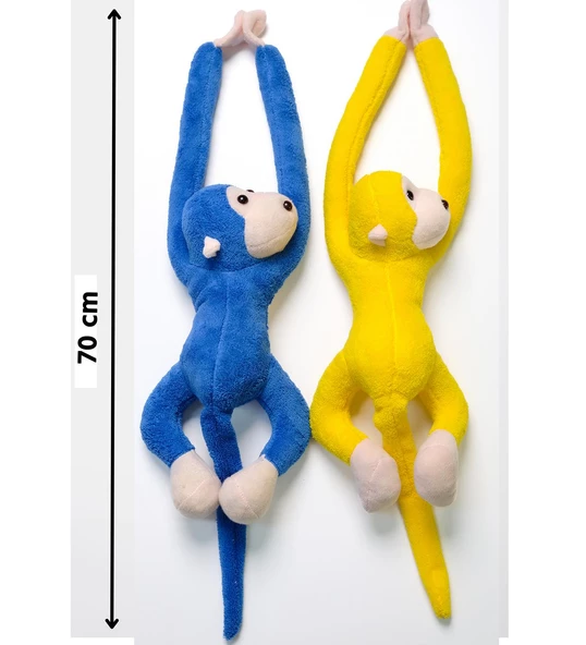 Fanatik Taraftarlara Özel Peluş Maymun: Boyuna Asılabilen, Stadyumu Renklendirecek Maskot Maymun-70 cm - Resim 9