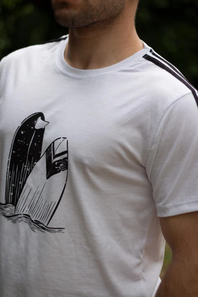 Erkek Gri Beyaz Alt Üst Takım Pamuklu Rahat Yumuşak Dokulu Şort Takım 23EEST0171 - 6