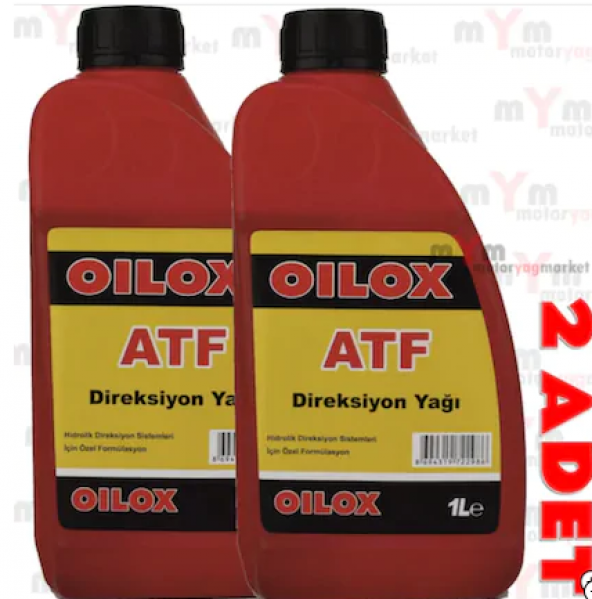 Oilox Atf Hidrolik Kırmızı Direksiyon Yağı 900ML 2 adet