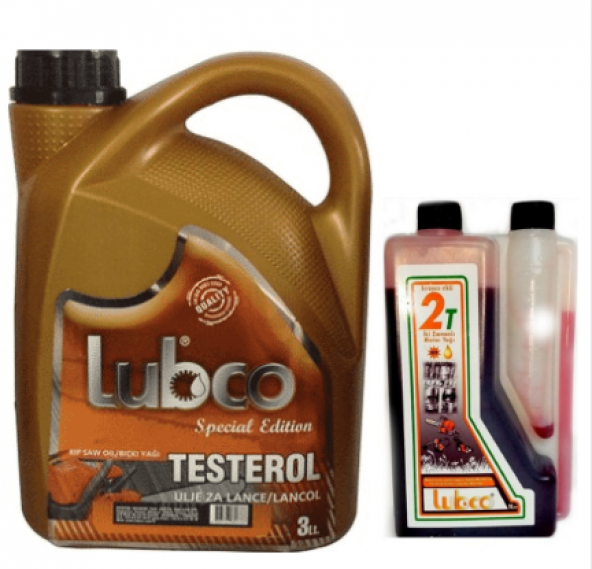 Lubco testere Zincir yağı 3lt+1 lt ölçekli kırmızı 2t