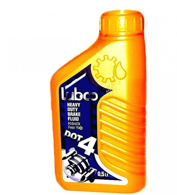 Lubco Dot 4 Fren Hidrolik ve Debriyaj dolum yağı 500 ML