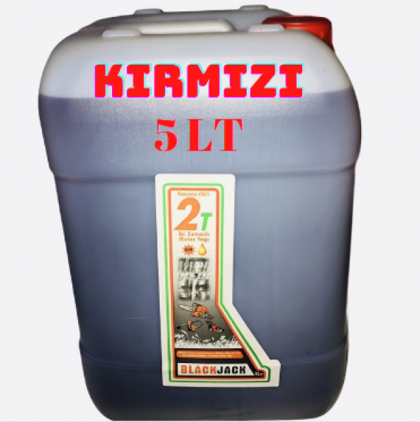 Lubco 2t black jak 2 Zamanlı Kırmızı Motosiklet Yağı 5 LT Bidon