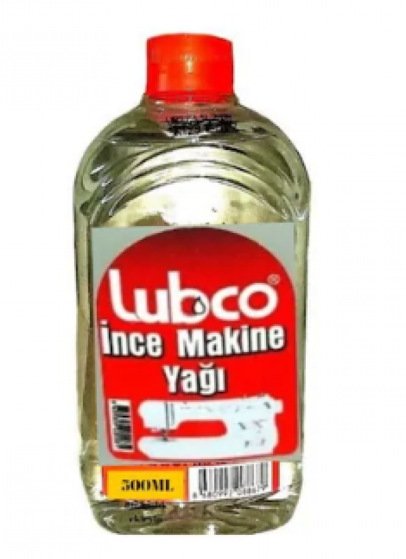 Lubco Dikiş Makine Yağı 500 ML pet ambalaj