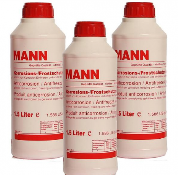 Mann Organik Kırmızı Antifriz 1.5LT(3 Adet 1.5lt afaiyatıdır)