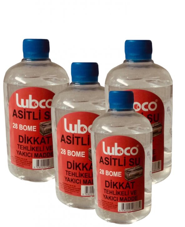 Lubco asitli su(akü asiti) 4 adet