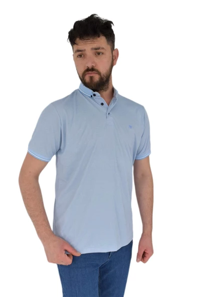 Erkek Büyük Beden Polo Yaka Tişört Kagi 2355 BGL-ST02819 - Resim 4