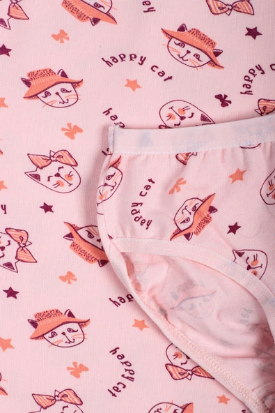 Kız Çocuk İp Askılı Empirme Atlet-Külot Takım Esnek Neşeli - 9