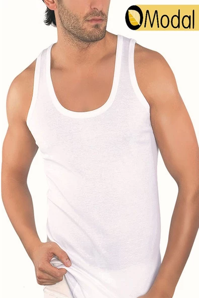 Tekkaplan Erkek Askılı Modal Atlet Süper İnce Pamuklu Fanila - 2