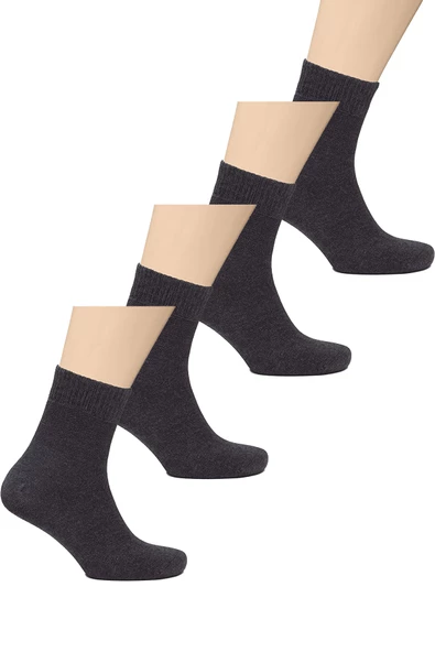 4lü Kadın Erkek Diabetik Soket Çorap Dikişsiz Kaliteli Özel Seri - 3