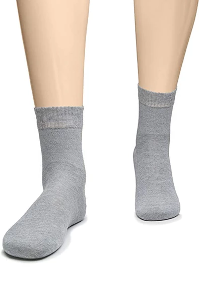 4lü Kadın Erkek Diabetik Soket Çorap Dikişsiz Kaliteli Özel Seri - 5