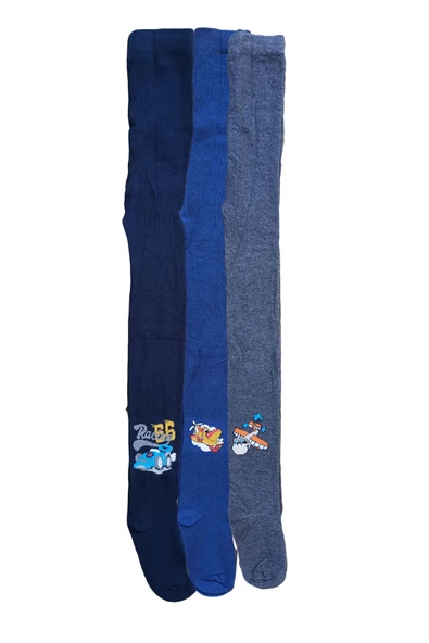 3 lü Erkek Bebek Çocuk Havlu Külotlu Çorap Kışlık Havlu Çorap 43140 - 2