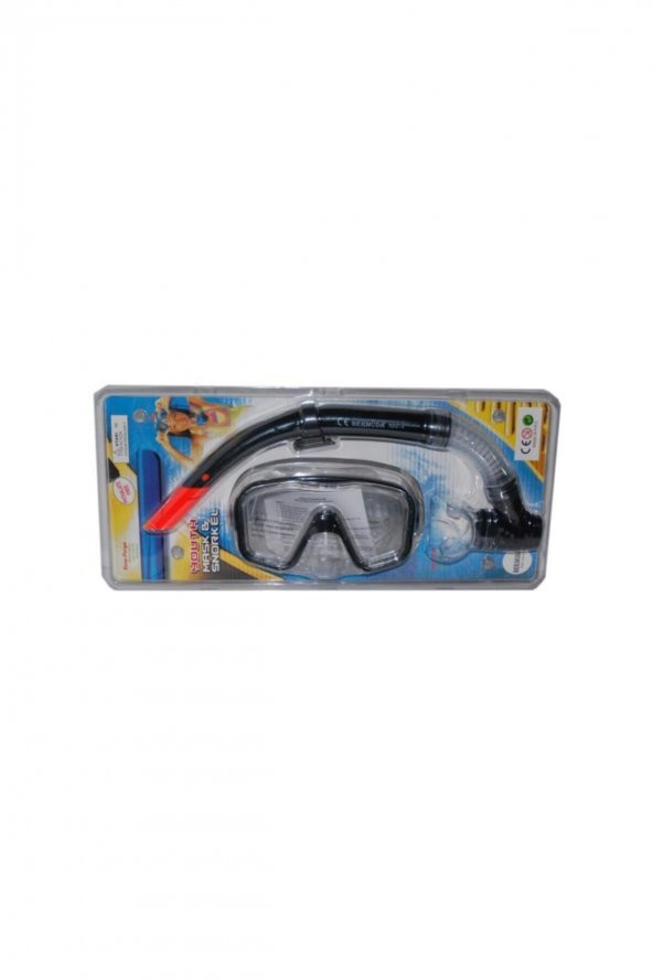 Aquaflow Sport Maske Snorkel Set Silikon Tempered Cam Bermuda