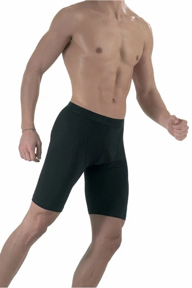 2li Erkek Extra Uzun Boxer Pamuklu Likralı Don - 2