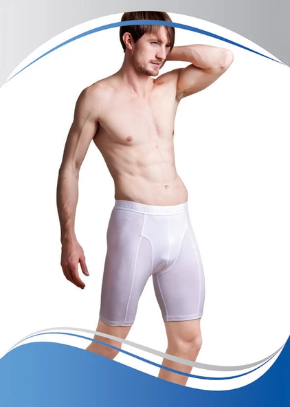 2li Erkek Extra Uzun Boxer Pamuklu Likralı Don - 7