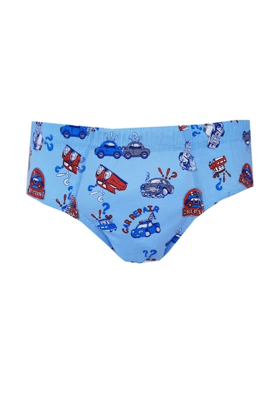 Tutku Erkek Çocuk Renkli Empirme Slip Külot Pamuklu 12li Paket - 6