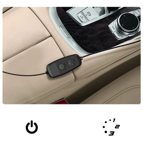 Coofbe Yüksek Basınçlı Ayarlanabilir 3 Modlu Araç Koltuğu Soğutma Fanı Araç Fanı USB Araç Koltuk Soğutucu - 5