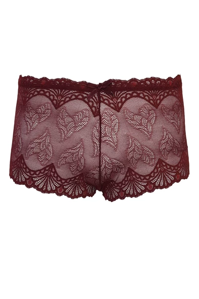 Tutku Kadın Dantel Şort Külot Yüksek Bel Güpürlü Külot - 4