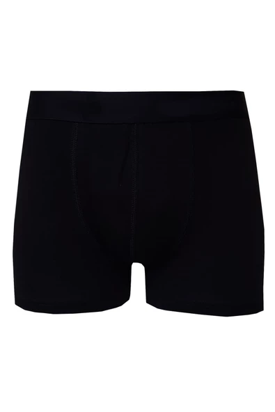 Erkek Likralı Modal Boxer Düz Pamuklu Premium Kaliteli Külot - 5