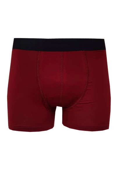 Erkek Likralı Modal Boxer Düz Pamuklu Premium Kaliteli Külot - 4