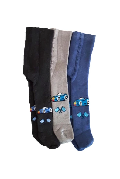 Erkek Bebek Çocuk Pamuklu Havlu Külotlu Çorap Kışlık Havlu Külotlu - 6